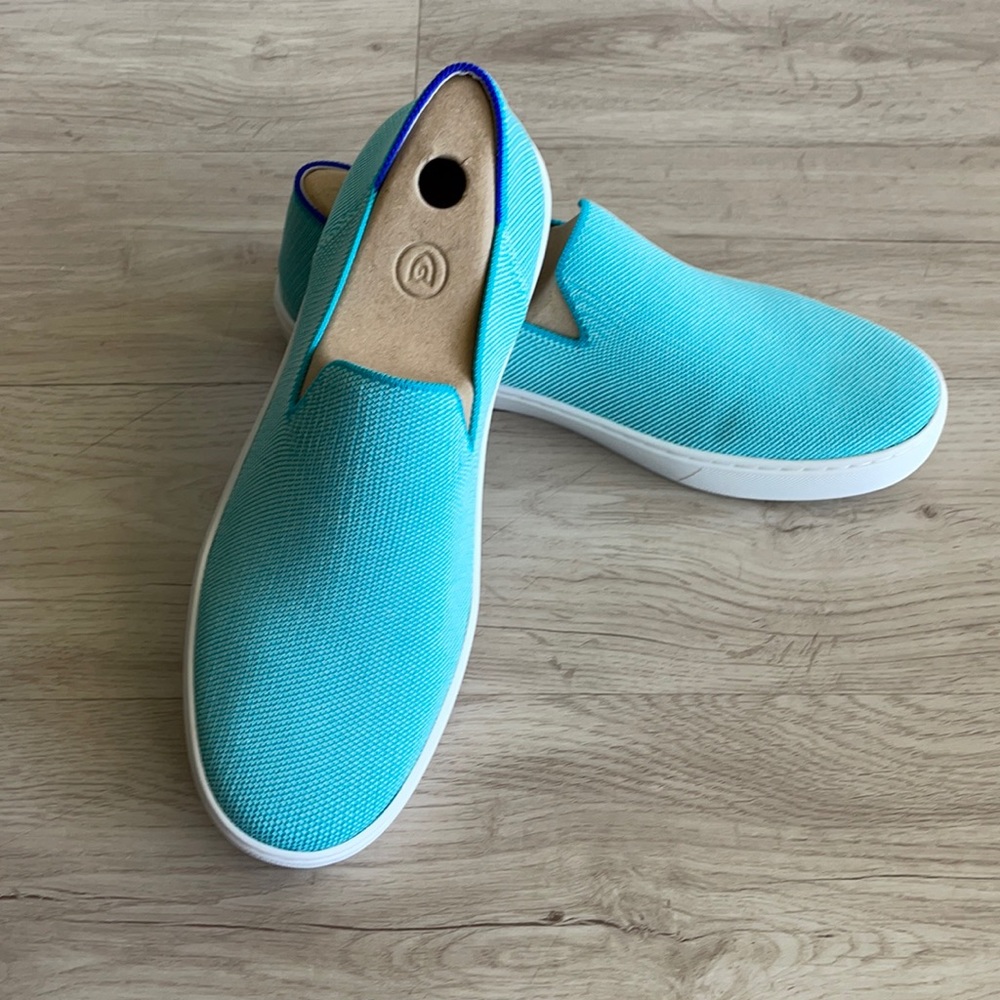 Rothy’s Store Exclusive Island Blue Sneakers 10.5